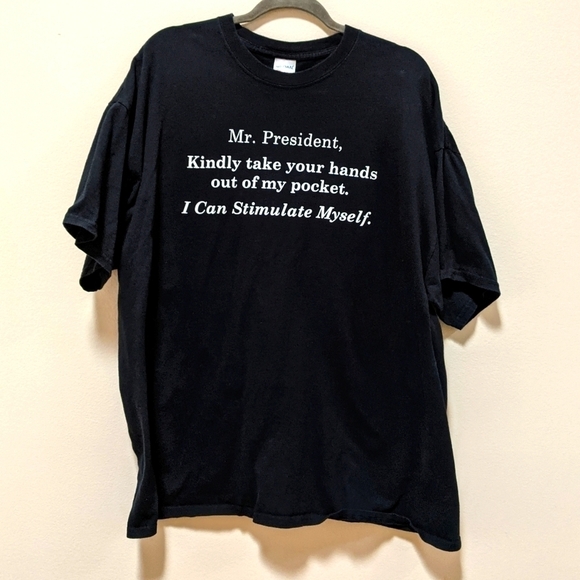 Gildan Men's Short Sleeve Sarcastic Political Graphic Tee Size 2X - Picture 1 of 4